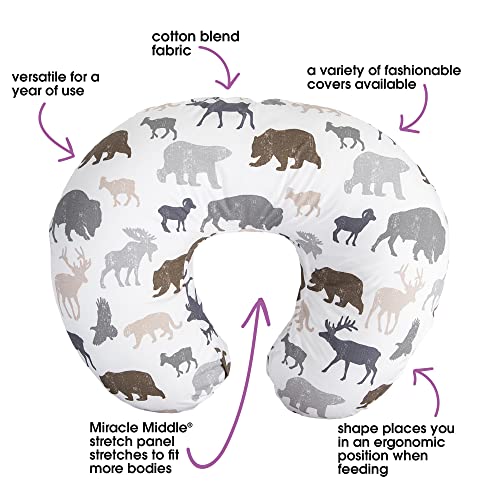 Boppy Nursing Pillow and Positioner—Original Neutral Wildlife, Forest