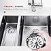 2 PCS Kitchen Sink Strainer Drain Strainer Stopper- Replacement for Standard Drains (3-1/2 Inch), 304 Stainless Steel Sink Basket Strainer with Rubber Stopper by Baban