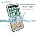 CellEver Waterproof Case for iPhone X/Xs, Shockproof IP68 Certified SandProof Snowproof Full Body Protective Cover - K7 White/Gray