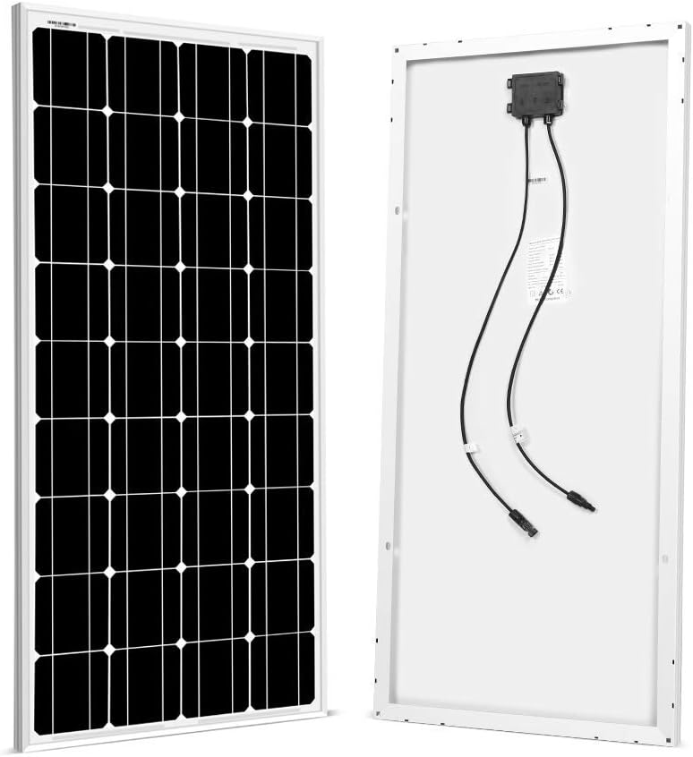 SUNGOLDPOWER 100 Watt 12V Monocrystalline Solar Panel Solar Module Kit：1pcs 100W Mono Solar Panel Solar Cell Grade A +20A LCD PWM Charge Controller Solar : Garden & Outdoor