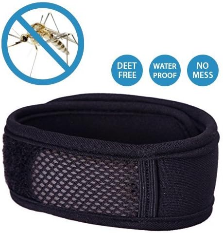 The Best DEET FREE Mosquito Repellent Bracelet Works Great For Kids And Adults Includes 2 Pack of Pest Control Protection against Mosquitoes, Mosquito And Mosqito 100% (Black)