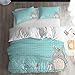 ARL HOME Duvet Covers 2PC Twin Size Cartoon Totoro Anime Bedding Set with 1 Pillowcases Cute Totoro Quilts Cover for Teen Kid's Children Adult Gift Bed Set (Mint Green)
