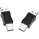 Electop USB Male to USB Male Gender Changer Adapter Coupler Converter (2 Pack)
