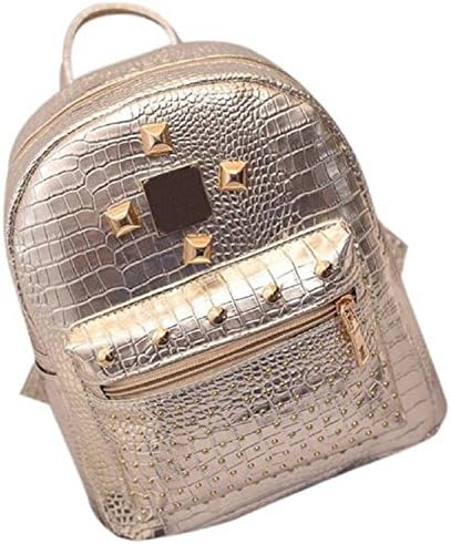 Women Backpack Gold Casual Stylish for Girls Travel Office