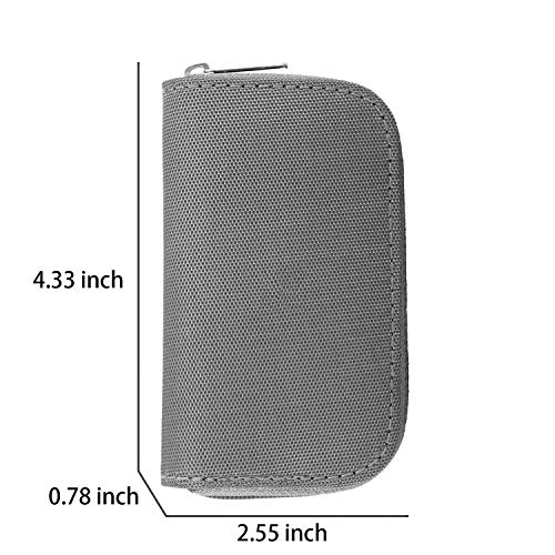 Emoly Memory Card Carrying Case - Suitable for SDHC and SD Cards - 8 Pages and 22 Slots -Gray, CCKB-03
