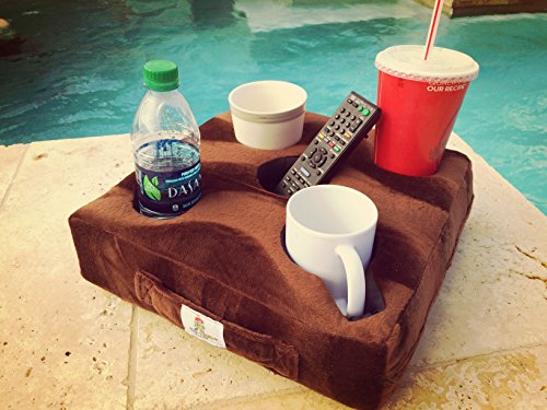 Cup Cozy Deluxe Pillow (Teal)- The world's BEST cup holder! Keep your drinks close and prevent spills. Use it anywhere-Couch, floor, bed, man cave, car, RV, park, beach and more!