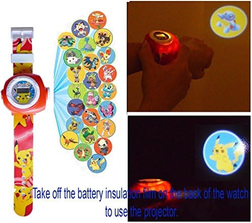 Anime Pikachu Cospla Pokemon Pikachu Digital Projection Watch 20 Different Images