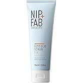 Nip + Fab Glycolic Fix Scrub (2.5 fl oz) – 3% Glycolic Acid 3-in-1 Facial Exfoliator – Brightening AHA Face Scrub with Salicylic Acid for Smooth Radiant Skin