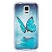 Galaxy S5 Case, Firefish Luminous Noctilucent Glow in the Dark Case [Drop Protection] [Anti-scratch] Flexible Soft TPU Shell Case for Samsung Galaxy S5