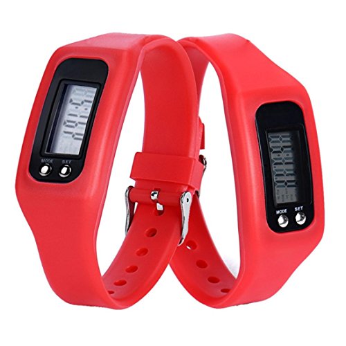 Kanzd New Sports Digital LCD pedometer Run Step Walking Distance calorie Counter Watch Bracelet (G)