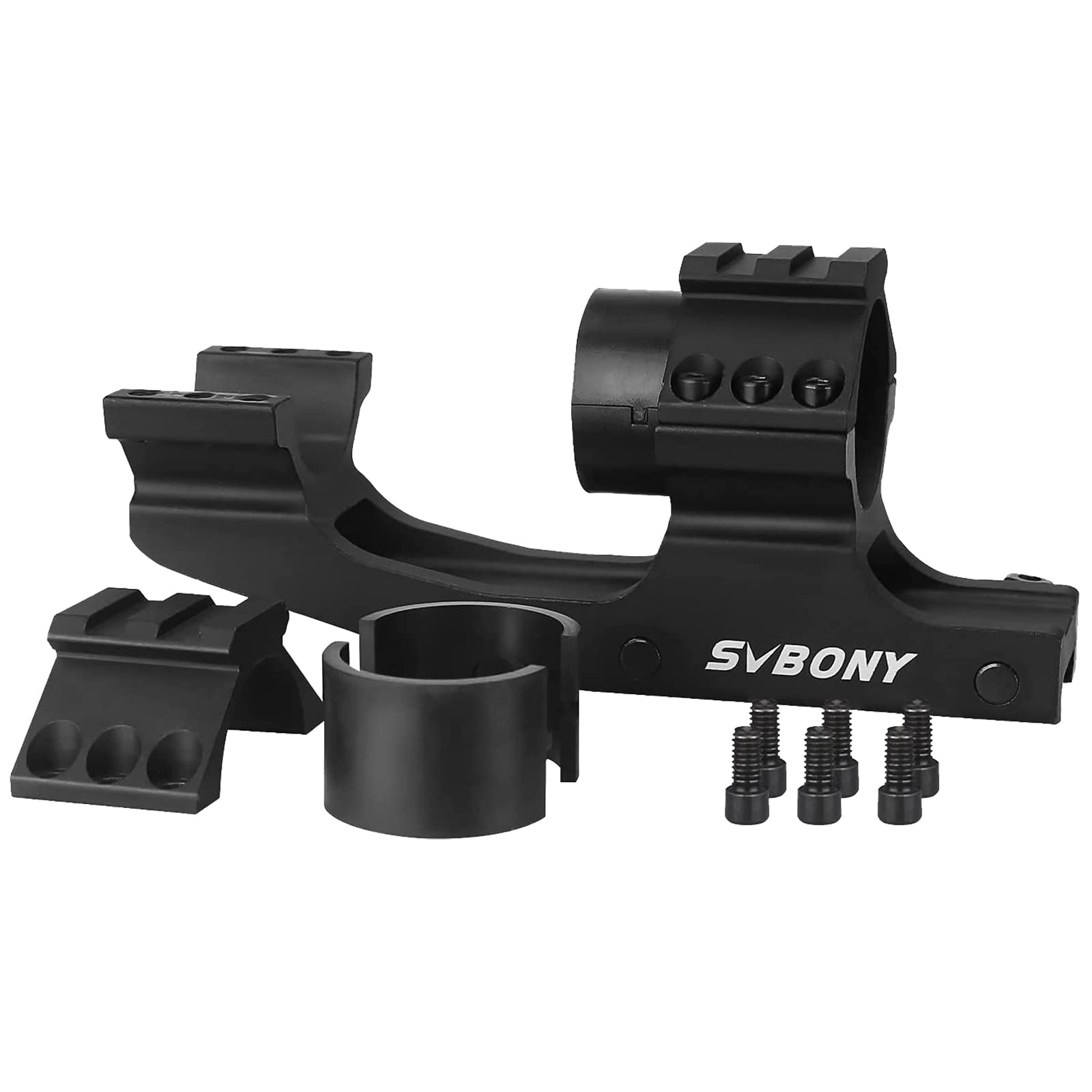 Svbony SA101 Scope Ring Mount, Cantilever Dual Ring Scope Mount 25.4mm/30mm, Suitable for 11mm Dovetail Slide Rail