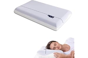 Susalt Memory Foam Pillows, Cervical Neck Pillow for Neck Pain Relief, Soft and Cooling for Back Side Sleeper Pillow with Two-Sided Reversible, Fits The Face Perfectly, Home Bed Pillows