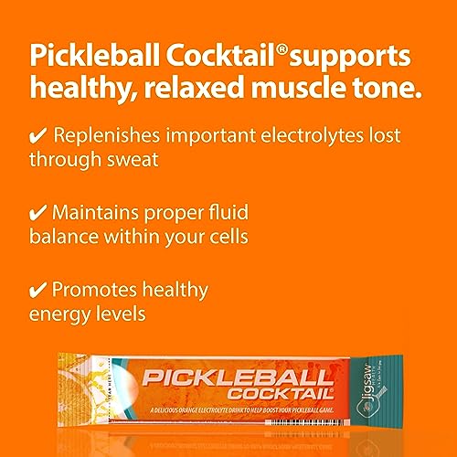 Jigsaw Health Pickleball Cocktail (Orange, 60 Count (Pack of 1