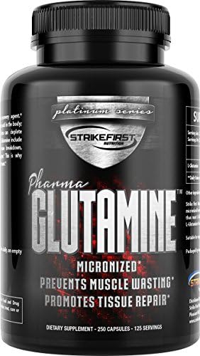 Micronized Glutamine Caps (250) 1,500mg Per Serving (High Efficiency)