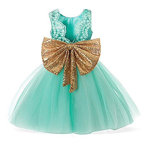 Baby Girls Sequins Bowknot Floral Princess Dresses 18 24months Green |  Desertcart Belize