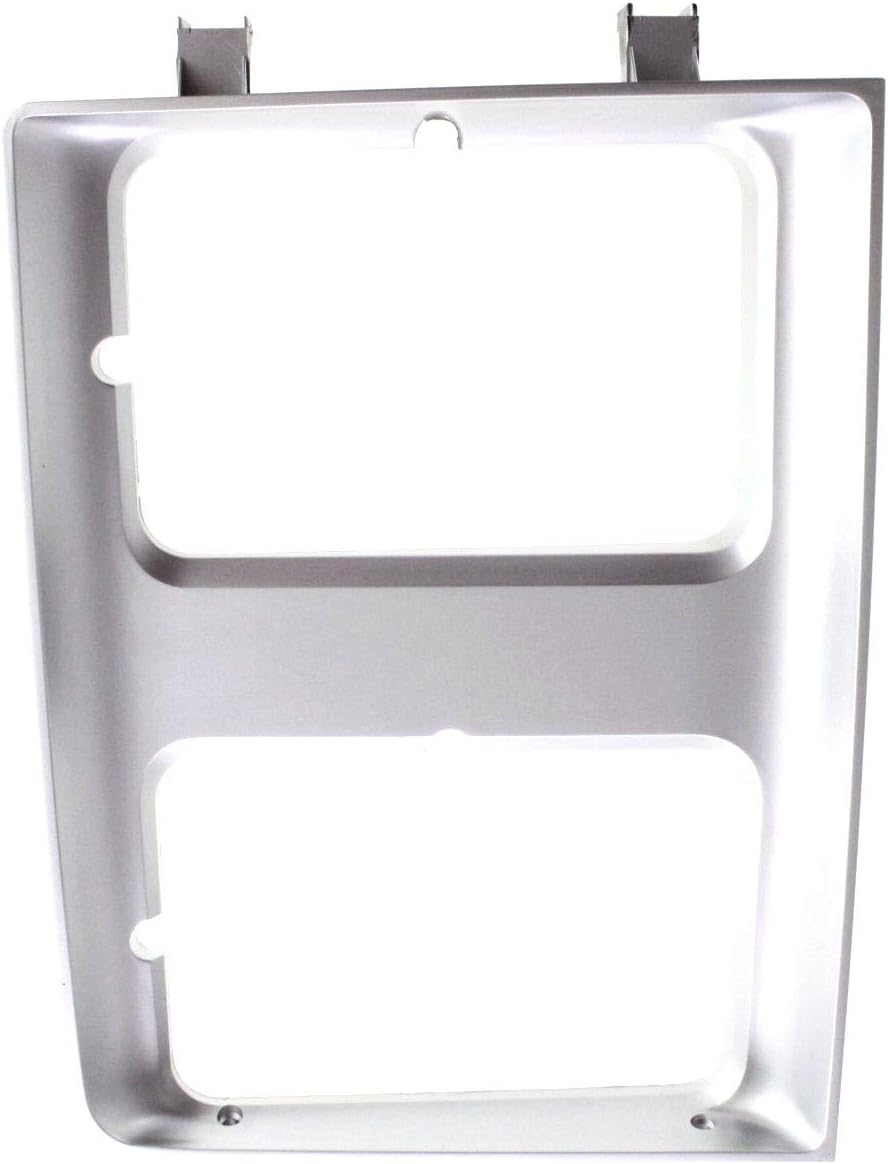 OE Replacement New Dual Rectangle Headlight Bezel Trim RH Passenger Side Direct Replacement for 1985-1988 Chevrolet C10 C20 C30 Truck Blazer Suburban GMC Jimmy (Partslink Number GM2513126)