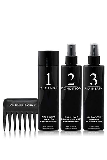 Amazon Com Jon Renau Synthetic Hair Care Kits 3pc 8oz Set Hd