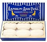 Lanolin-Agg-Tval Swedish Eggwhite Facial Soap - 1 Box of 6 Bars