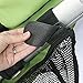 KOBWA Side Sling Stroller Cargo Net, Universal Fit for Most Baby Stroller Cargo Mesh Bag and Organizer, Non-Slip and Adjustable Straps, Black