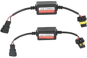 Headlight Decoder LED , 2PCS LED Headlight Decoder 12V 4A Error Code Warning Canceller for 9005 9006 9012 Plug