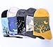Chalier 3-5 Pairs Womens Vintage Style Casual Cotton Crew Socks Cute Funny Sock