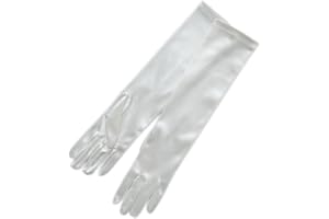 ZaZa Bridal Long Shiny Stretch Satin Dress Gloves For Girl