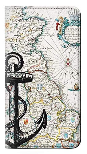 RW1962 Nautical Chart PU Leather Flip Case Cover for Sony Xperia XZ2 Premium