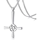 Stainless Steel Church of Satan Necklace for Men