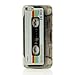 ycmcover iPhone SE 5S Case Matte Finish Heavy Duty Hard Back Cover with TPU Soft Bumper Cassette Tape