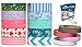 Artistic Rolls 10-Piece Japanese Kamoi Decorative Washi Paper Tapes with 4-Piece Glitter Tape and eBook, Digital Curio-Blue, Green & Strawberry Combination