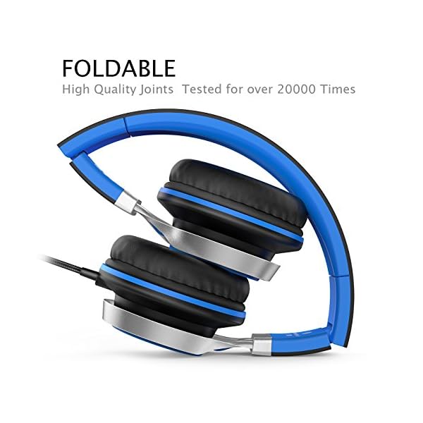 AILIHEN-C8-Foldable-Headphones-with-Microphone-and-Volume-Control-Lightweight-Stereo-Headsets-for-iPad-35mm-Android-Cellphones-Smartphones-Laptop-Computer-Mp3-BlackBlue Ailihen C8 Foldable Headphones with Microphone and Volume Control Lightweight Stereo Headsets for iPad 3.5mm Android…