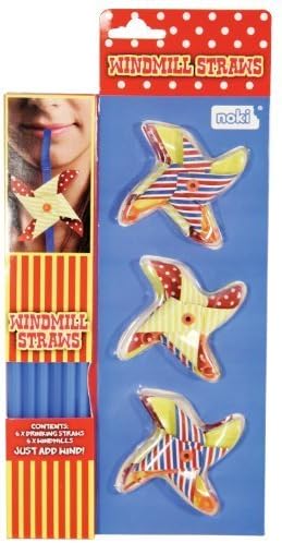 Noki Windmill Straws, Pack of 6 by NOKI