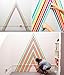 Piokio Multi Colored Rainbow Washi Tape Set of 10 Rolls, Craft Colorful Masking Tapes for Kids