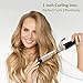 Abody Curling Iron 1 Inch, Hair Curling Wand with Tourmaline Ceramic Coating 140 - 430℉ - for All Types of Hair, Dual Voltage, Include Heat Resistant Glove & 1 Hair Clip