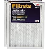 Filtrete MPR 1500 14 x 20 x 1 Healthy Living Ultra Allergen Reduction AC Furnace Air Filter, Uncompromised Airflow, Captures Microscopic Particles like Bacteria &amp; Viruses, 2-Pack