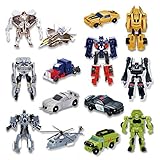 Siyushop 7 Pcs Transform Toys,Deformation Car Robots,Mini Action Figures,Toys for Boys age 3 and up.