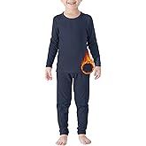 American Trends Kids Thermal Underwear Set Ultra Soft Kids Long Johns Sets Toddler Base Layer for Boys Girls