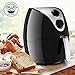 Costzon Electric Air Fryer, 3.2 Quart 1500W, Healthy Oil Free Cooking, Rapid Air Circulation System, Low-Fat, Dishwasher Safe, Detachable Basket Handle Deep Cooker (Black)