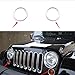 opar Chrome Turn Signal Light Cover Trim for 2007-2018 Jeep JK Wrangler & Unlimited - Pack of 2