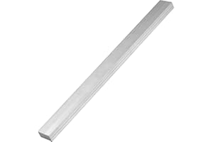 UAUAFIFI 1 Pcs 1/2" x 1" 6061 Square Aluminum Flat BAR,12" Long, 12mm X 25mm X 305mm Aluminum Flat Plate, T6511 Solid New Mill Stock