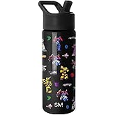 Simple Modern Kids Summit Water Bottle with Straw Lid | Transformers 18oz Stainless Steel Cup Insulated Tumbler for Boys, School | Transformer Block Nation