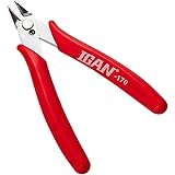 IGAN-170 Wire Cutters, Precision Electronic Flush Cutter, One of the Strongest and Sharpest Side Cutting pliers with an Opening Spring, Ideal for Ultra-fine Cutting Needs.