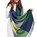 WINCAN Women's Fashion Long Big Grid Scarf Winter Warm Lattice Large Shawl