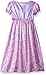 Disney Princess Rapunzel Girls Fantasy Gown Nightgown (6, Rapunzel Purple/Pink)