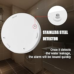 WER Water Leak Alarm Sensor, Battery Operated Leak