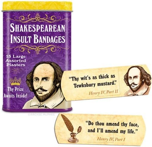 Accoutrements Shakespearean Insult Bandages Plaything, Amusement, Play, Toys, Game