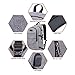 Laptop Backpack,Business Travel Laptop Backpack with USB Charging Port,Water Resistant High School Student Computer Bookbag Fits Under 17 Inch Laptop-Grey