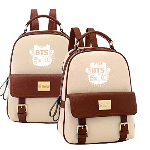 Kpop bts pu backpack bangtan boys jimin suga casual pre…