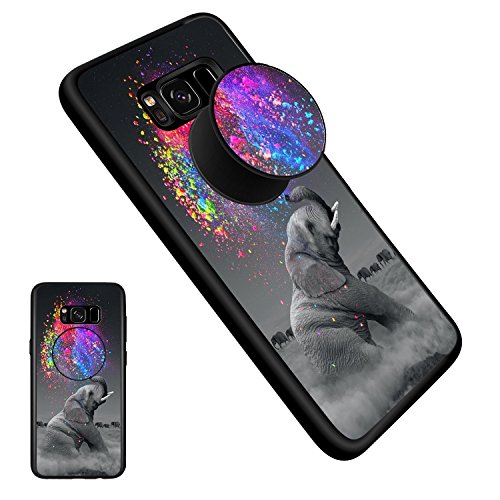 Samsung Galaxy S8 Plus Elephant Case with Kickstand, Unique Protective Soft TPU Case Anti-Scratch Shockproof Rugged Protection Cover for Samsung Galaxy S8 Plus - Elephant2