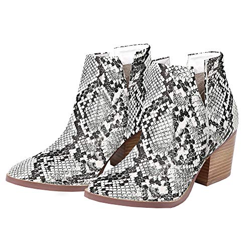 pointed toe snakeskin boots